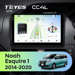 Штатная магнитола Teyes CC4L 4/64 Toyota Noah R80 (2014-2020) F2 Правый руль