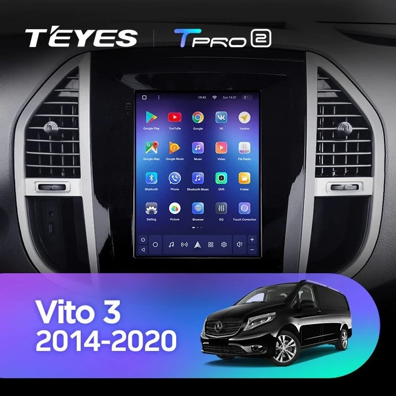 Штатная магнитола Tesla style Teyes TPRO 2 6/128 Mercedes-Benz Vito 3 W447 (2014-2020)