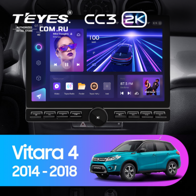 Штатная магнитола Teyes CC3 2K 6/128 Suzuki Vitara 2 (2014-2018) (13&quot; с кнопками)