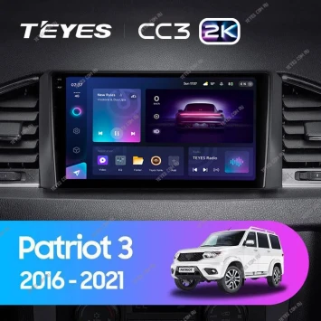 Штатная магнитола Teyes CC3 2K 4/64 UAZ Patriot 3 (2016-2021) F1