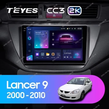 Штатная магнитола Teyes CC3 2K 6/128 Mitsubishi Lancer 9 CS (2000-2010)