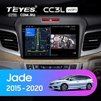 Штатная магнитола Teyes CC3L WiFi 2/32 Honda Jade (2015-2020) Правый руль