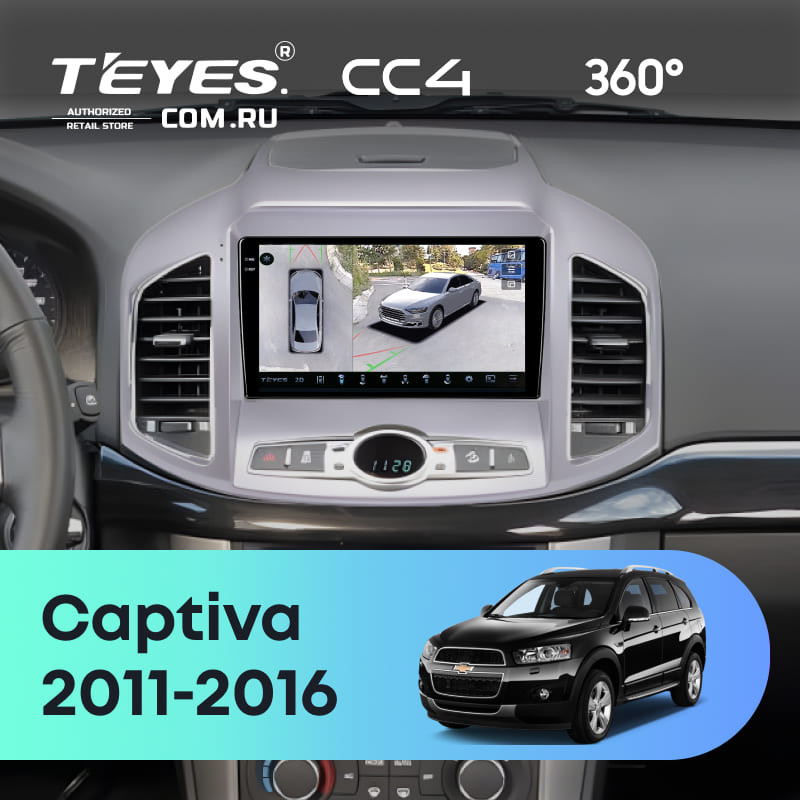 Штатная магнитола Teyes CC4 360 8/128 Chevrolet Captiva 1 C140 (2011-2016) F1