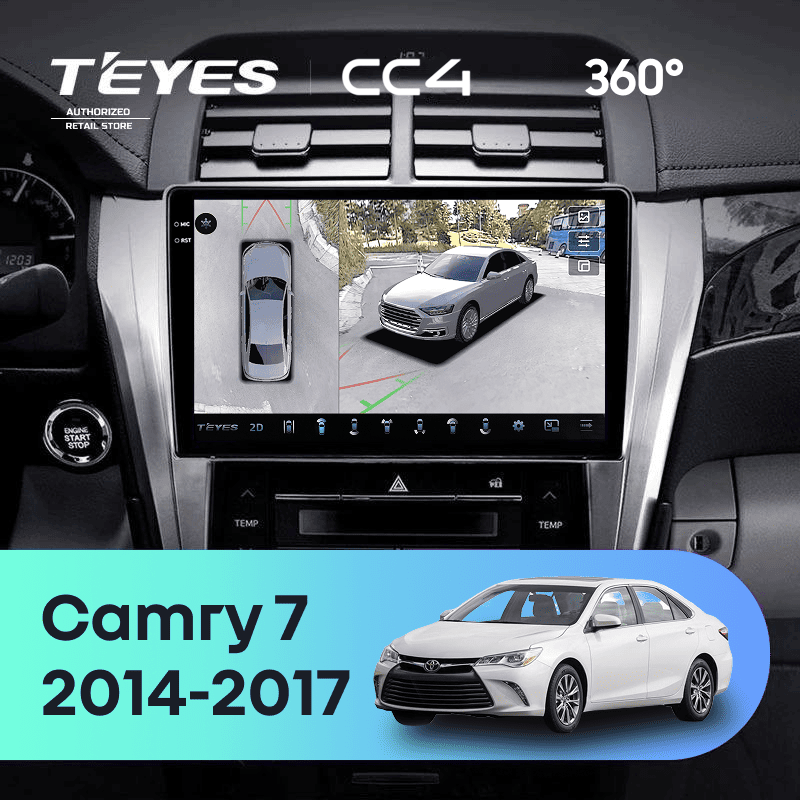 Штатная магнитола Teyes CC4 360 8/128 Toyota Camry 7 XV 50 55 (2014-2017) F4