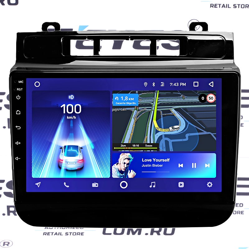 Переходная рамка Volkswagen Touareg FL NF (2010-2018) Тип-B (9&quot;)