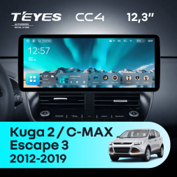 Штатная магнитола Teyes CC4 12.3" 8/128 Ford C-MAX (2012-2019)