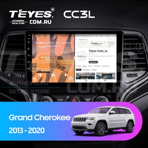 Штатная магнитола Teyes CC3L 4/32 Jeep Grand Cherokee WK2 (2013-2020) — 