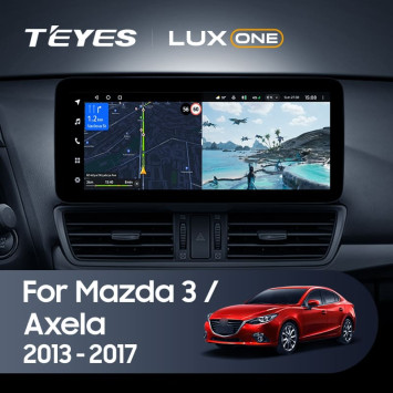 Штатная магнитола Teyes LUX ONE 4/64 Mazda Axela 3 (2013-2017) Тип-A Правый руль