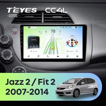 Штатная магнитола Teyes CC4L 6/64 с DTS Honda Jazz 2 (2007-2014)