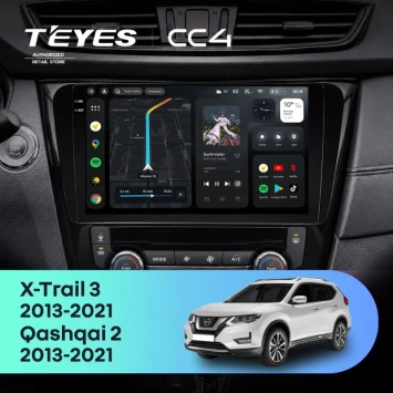 Штатная магнитола Teyes CC4 6/64 Nissan X-Trail 3 T32 (2013-2021) F2 климат контроль Тип-AB