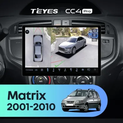 Штатная магнитола Teyes CC4 Pro 360 8/128 Hyundai Matrix (2001-2010) (13")