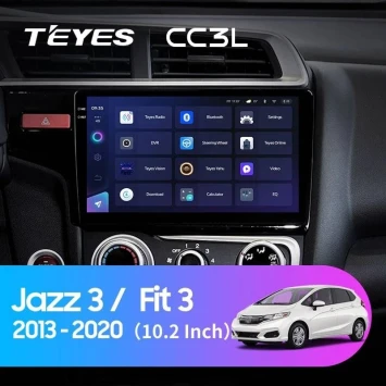 Штатная магнитола Teyes CC3L 4/64 Honda Fit 3 (2013-2020) Тип-A