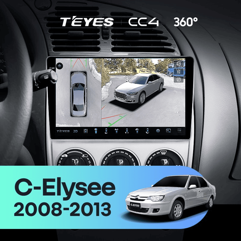 Штатная магнитола Teyes CC4 360 6/64 Citroen C-Elysee (2008-2013)