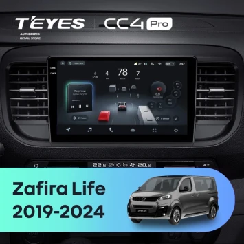 Штатная магнитола Teyes CC4 Pro 8/128 Opel Zafira Life (2019-2024)