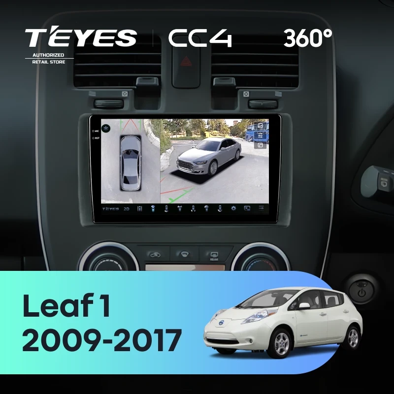Штатная магнитола Teyes CC4 360 6/64 Nissan Leaf 1 (2009-2017)