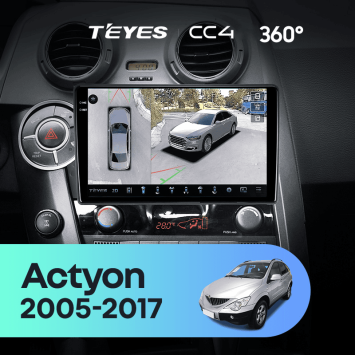 Штатная магнитола Teyes CC4 360 6/64 SsangYong Actyon Sports (2005-2017)