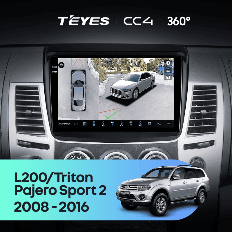 Штатная магнитола Teyes CC4 360 8/128 Mitsubishi L200 (2008-2016)