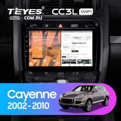 Штатная магнитола Teyes CC3L WiFi 2/32 Porsche Cayenne I 1 9PA (2002-2010)