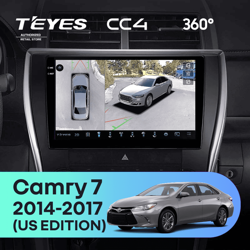 Штатная магнитола Teyes CC4 360 8/128 Toyota Camry 7 XV 50 55 (2014-2017) (North America) F5