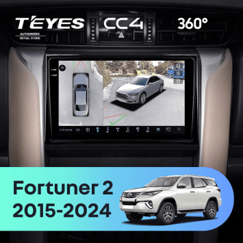 Штатная магнитола Teyes CC4 360 8/128 Toyota Fortuner 2 (2015-2024)