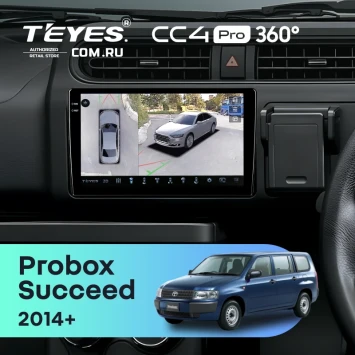 Штатная магнитола Teyes CC4 Pro 360 12/256 Toyota Probox (2014-2026)