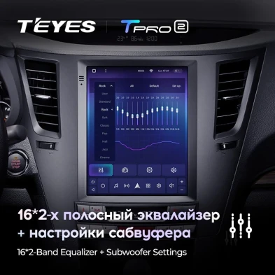 Штатная магнитола Tesla style Teyes TPRO 2 4/32 Subaru Outback 4 BR Legacy 5 (2009-2014)