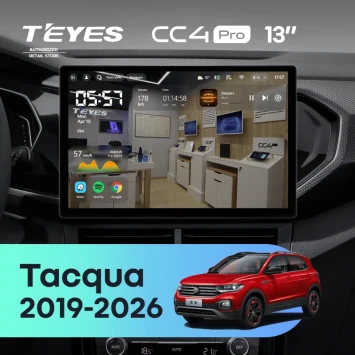 Штатная магнитола Teyes CC4 Pro 8/128 Volkswagen Tacqua (2019-2026) (13")