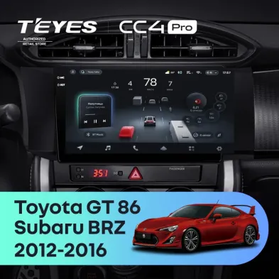 Штатная магнитола Teyes CC4 Pro 12/256 Subaru BRZ (2012-2016)