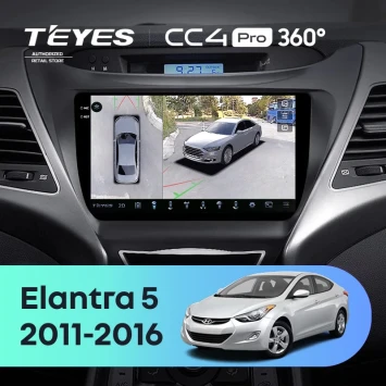 Штатная магнитола Teyes CC4 Pro 360 12/256 Hyundai Elantra 5 JK GD MD UD (2010-2016) F1