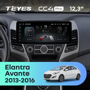 Штатная магнитола Teyes CC4 Pro 12.3" 12/256 Hyundai Elantra 5 JK GD MD UD (2013-2016) F2