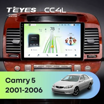 Штатная магнитола Teyes CC4L 6/64 с DTS Toyota Camry 5 XV 30 (2001-2006) Тип-B