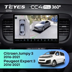 Штатная магнитола Teyes CC4 Pro 360 12/256 Citroen Jumpy 3 (2016-2024) (11")