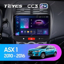 Штатная магнитола Teyes CC3 2K 4/32 Mitsubishi ASX 1 (2010-2016) Тип-A