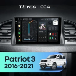 Штатная магнитола Teyes CC4 6/64 UAZ Patriot 3 (2016-2021) F2