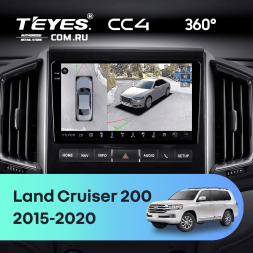Штатная магнитола Teyes CC4 360 8/128 Toyota Land Cruiser 200 (2015-2020) F1