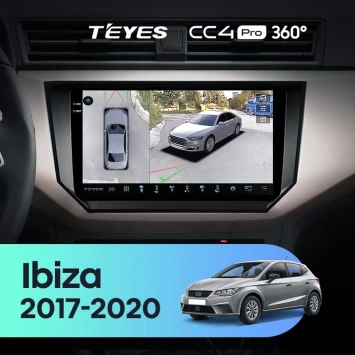 Штатная магнитола Teyes CC4 Pro 360 8/128 Seat Ibiza (2017-2020)