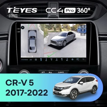 Штатная магнитола Teyes CC4 Pro 360 8/128 Honda CR-V 5 RT RW (2017-2022)