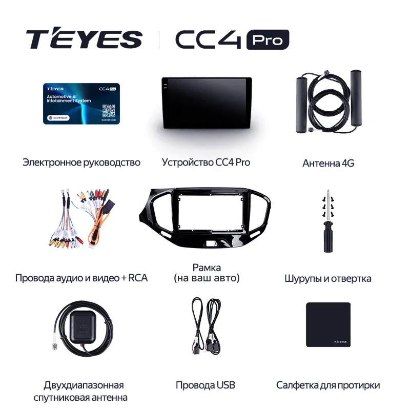 Штатная магнитола Teyes CC4 Pro 12/256 Volkswagen Crafter W906 (2006-2018)
