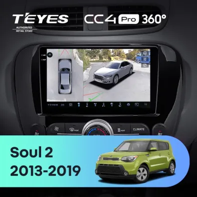 Штатная магнитола Teyes CC4 Pro 360 8/128 Kia Soul 2 PS (2013-2019) Тип-B