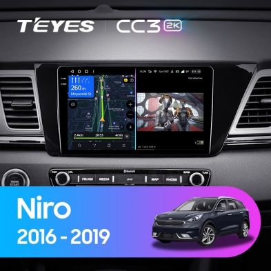Штатная магнитола Teyes CC3 2K 4/64 Kia Niro DE (2016-2019)