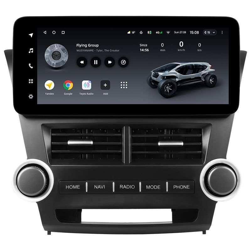 Переходная рамка Toyota Highlander 2 XU40 (2007-2013) (12,3&quot;)