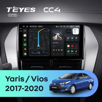 Штатная магнитола Teyes CC4 8/128 Toyota Yaris (2017-2020) F1