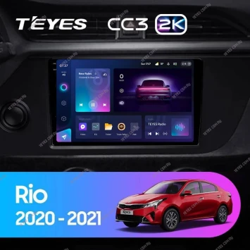 Штатная магнитола Teyes CC3 2K 4/32 Kia Rio 4 IV FB (2020-2022)