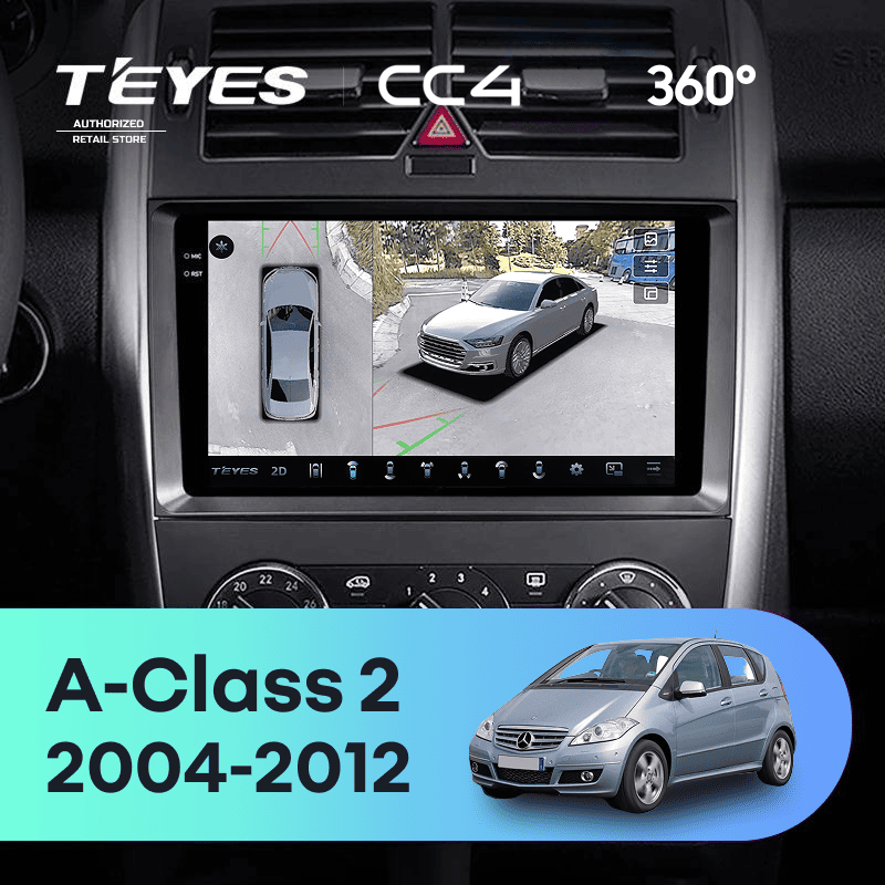 Штатная магнитола Teyes CC4 360 6/64 Mercedes-Benz A-Class 2 W169 C169 (2004-2012)
