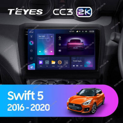Штатная магнитола Teyes CC3 2K 4/64 Suzuki Swift 5 (2016-2020)