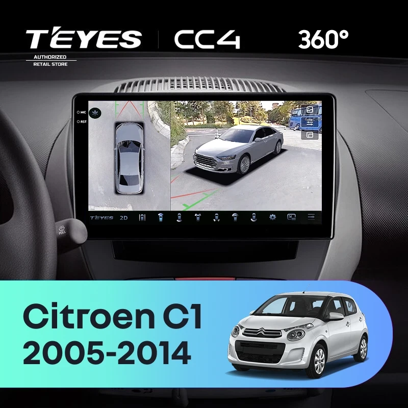 Штатная магнитола Teyes CC4 360 6/64 Citroen C1 (2005-2014)