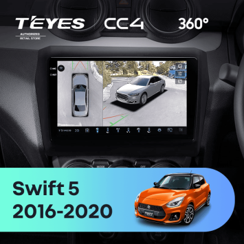 Штатная магнитола Teyes CC4 360 6/64 Suzuki Swift 5 (2016-2020)
