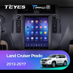 Штатная магнитола Tesla style Teyes TPRO 2 4/64 Toyota Land Cruiser Prado 150 (2013-2017)