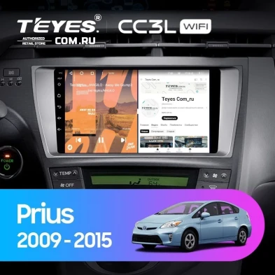 Штатная магнитола Teyes CC3L WiFi 2/32 Toyota Prius 3 XW30 (2009-2015) F1 Правый руль