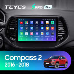 Штатная магнитола Teyes SPRO Plus 4/32 Jeep Compass 2 MP (2016-2018)